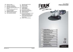 Manual de uso FERM AGM1005 Amoladora angular