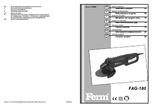 Manuale FERM AGM1015 Smerigliatrice angolare