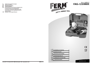 Εγχειρίδιο FERM AGM1017 Γωνιακός τροχός