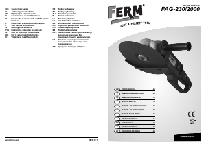 Handleiding FERM AGM1018 Haakse slijpmachine