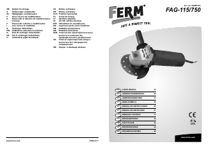 Handleiding FERM AGM1019 Haakse slijpmachine