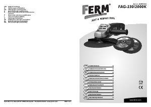 Brugsanvisning FERM AGM1024 Vinkelsliber