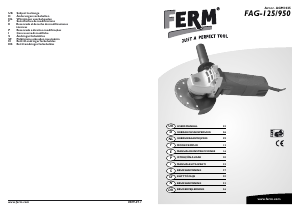 Manual FERM AGM1025 Angle Grinder