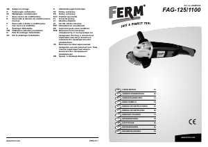 Manuale FERM AGM1034 Smerigliatrice angolare