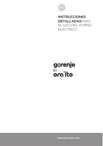 Manual de uso Gorenje BO737ORAB Horno