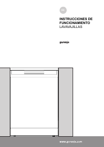 Manual de uso Gorenje GS63161S Lavavajillas