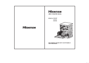 Manual Hisense HS60240XUK Dishwasher