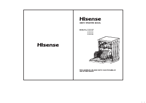 Manual Hisense HS60240WUK Dishwasher