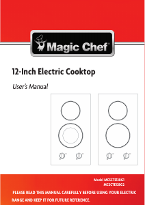 Handleiding Magic Chef MCSCTE12BG1 Kookplaat