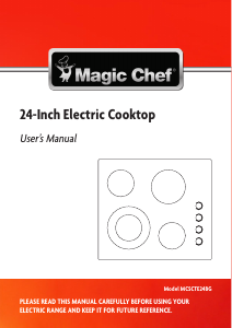 Handleiding Magic Chef MCSCTE24BG Kookplaat