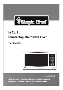 Manual Magic Chef HMM1611ST Microwave