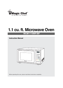 Manual Magic Chef MCM1110BF Microwave