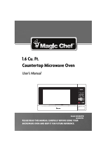 Manual de uso Magic Chef MCM1611B Microondas