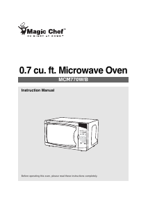 Manual de uso Magic Chef MCM770B Microondas