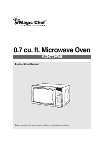 Manual Magic Chef MCM770W Microwave