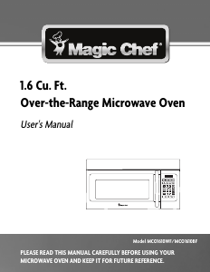 Manual Magic Chef MCO1610BF Microwave