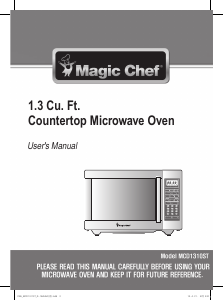 Manual Magic Chef MCD1310ST Microwave