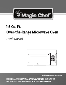 Manual Magic Chef MCO1610WF Microwave