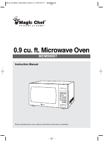 Manual Magic Chef MCM990ST Microwave