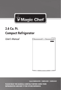 Manual de uso Magic Chef HMBR265WE1 Refrigerador