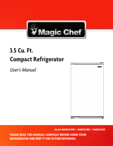 Manual de uso Magic Chef HMBR350WE1 Refrigerador