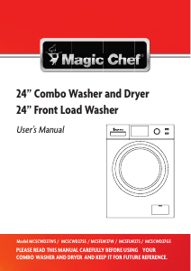Manual Magic Chef MCSFLW27W Washing Machine