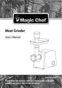 Manual de uso Magic Chef MCLMGRT Picadora de carne