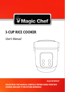 Handleiding Magic Chef MCSRC03ST Rijstkoker