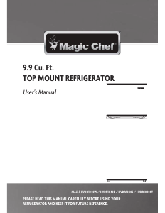 Manual Magic Chef HVDR1040W Fridge-Freezer