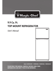 Manual Magic Chef HVDR1040ST Fridge-Freezer