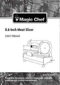Manual de uso Magic Chef MCL86MSRT Cortafiambres