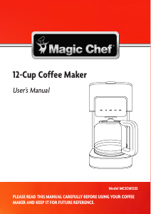 Manual Magic Chef MCSCM12SS Coffee Machine