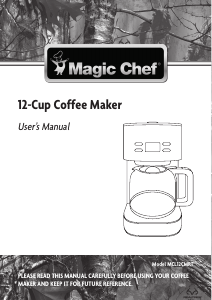 Manual de uso Magic Chef MCL12CMRT Máquina de café