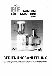 Bedienungsanleitung FiF MD 8150 Küchenmaschine