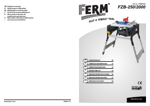 Manual de uso FERM TSM1025 Sierra de mesa