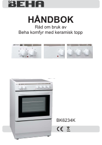 Bruksanvisning Beha BK 6234 K Komfyr