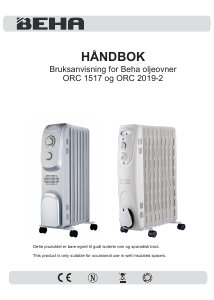 Manual Beha ORC 2019-2 Heater