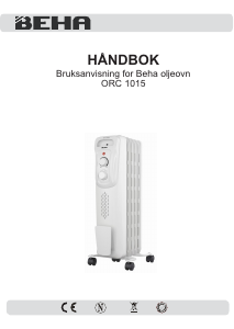 Manual Beha ORC 1015 Heater