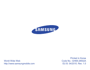 Bedienungsanleitung Samsung WEP570 Headset