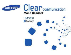 Handleiding Samsung BHM1600 Headset