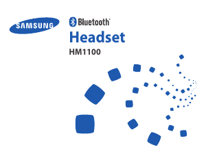 Manual Samsung BHM1100 Headset