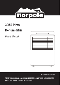 Manual de uso Norpole NPDH30 Deshumidificador