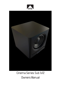 Manual XTZ SUB 1x12 Subwoofer