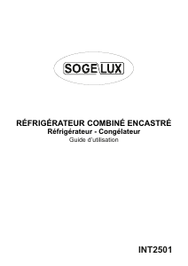 Mode d’emploi Sogelux INT2501 Réfrigérateur