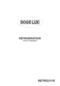 Mode d’emploi Sogelux RETRO311R Réfrigérateur