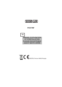 Mode d’emploi Sogelux PC517NF Table de cuisson