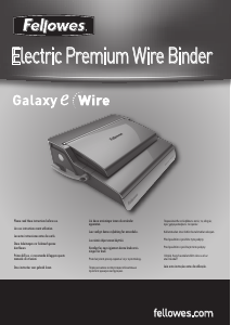 Bruksanvisning Fellowes Galaxy-E Wire Innbindingsmaskin