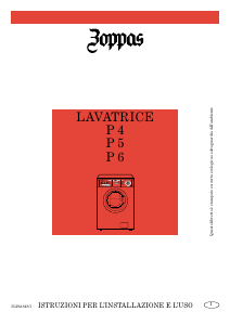 Manuale Zoppas P4 Lavatrice