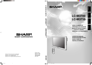 Manual Sharp LC-M3700 LCD Monitor