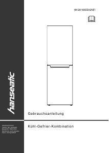 Manual Hanseatic HKGK16655A2NFI Fridge-Freezer